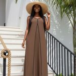 A-line maxi dress (3084)