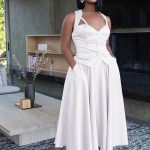 Queen Worth Satin Corset Maxi 2 Piece set (31683)