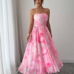 Shoulder Strap Party Maxi Dress  (20475)