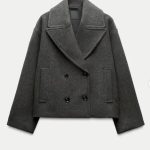 Double-Breasted Wool Coat (518)