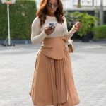 Asymmetrical Pleated Midi Skirt (1190)