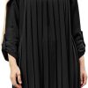 Pleated Tunic Long Sleeve Dress (2605)