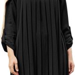 Pleated Tunic Long Sleeve Dress (2605)