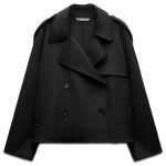 Zara ZW Collection Cropped Wool Coat (519)