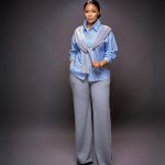 Striped Shirt & Trouser Set (1505)