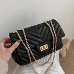 Crossbody gold chain strap bag(XB-53)