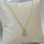 Round pendant Stainless steel  necklace