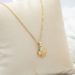 Four-leaf clover pendant Stainless steel  necklace