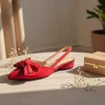 Pointed-toe slingback flats (9231-2)