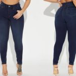 High-waisted skinny jeans (FA4516)