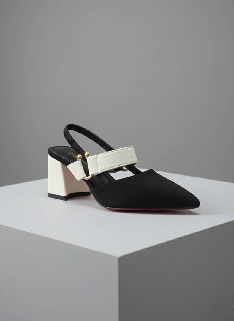 Block heel slingback shoes (9232) – Zillion
