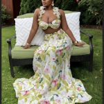 Floral-print two-piece set (3967)