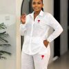 linen-blend two-piece set  (1386)