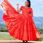 Tiered maxi dress (21421)