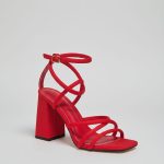 strappy block heel (9199)