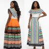 African print maxi dress (2850)