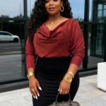 Cowl-neck blouse(S-13729)