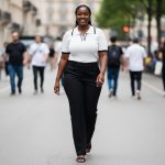 Ribbed knit polo top(4818)