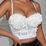 Structured corset crop top (12030)