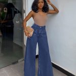 Ultra wide-leg palazzo jeans(FA4455)