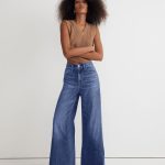 High-rise, wide-leg denim (4463)