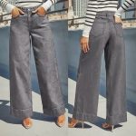 High-waisted, wide-leg denim (4731)