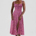 Julietta Floral Corset Midi Dress (18779)