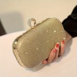 hard-case rhinestone-studded clutch bag (XB87)