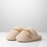 Faux-fur mule slippers (Q290)
