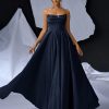 Strapless dress(20189)