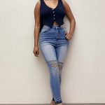 High-rise skinny jeans (4536)