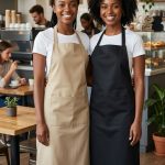Classic bib-style apron
