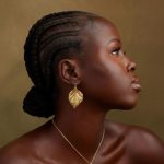 Sculptural leaf motif