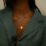 Heart-shaped pendant necklace
