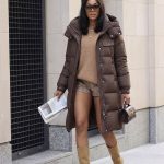 Longline Hooded Puffer Coat (2913)