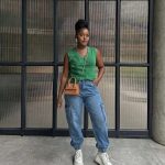 High Waist Cargo Jogger Jeans (31650)