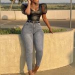 High-Waisted Skinny Jeans(6696)