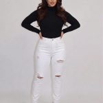 Ripped skinny jeans (6267)