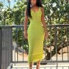 Crochet knit maxi dress(YB61138)