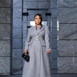 Longline Belted Wool-Blend Coat (B32000)