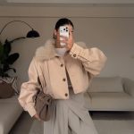 Cropped canvas utility jacket(NK1110)