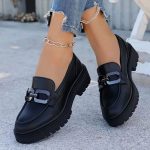 Chunky platform loafers(W9205)