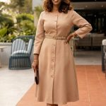 Button-Front Coat Dress (31995)