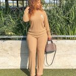 Versatile ribbed two-piece set(4369)