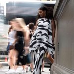 Monochrome two-piece co-ord set(TZ3800)