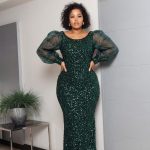 Sequin maxi gown (19581