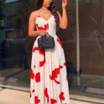 Abstract Print dress(20754)