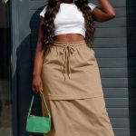 Cargo midi skirt(3850)