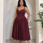 Corset midi dress (31711)