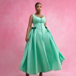 Sleeveless A-line maxi dress(Q21250)